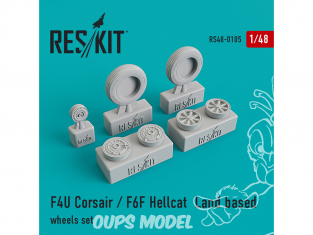 ResKit kit d'amelioration avion RS48-0105 F4U Corsair / F6F Hellcat Terrestre 1/48