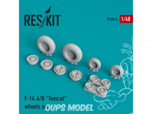 ResKit kit d'amelioration avion RS48-0006 Ensemble de roues F-104 (A/B/C/D) "Starfighter" 1/48