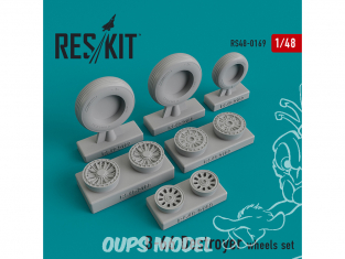 ResKit kit d'amelioration avion RS48-0169 Ensemble de roues B-66 Destroyer 1/48