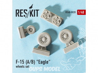 ResKit kit d'amelioration avion RS48-0020 Ensemble de roues F-15 (A/B) "Eagle" 1/48
