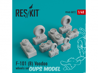 ResKit kit d'amelioration avion RS48-0072 Ensemble de roues F-101 (B) Voodoo 1/48