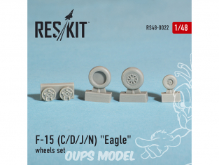 ResKit kit d'amelioration avion RS48-0022 Ensemble de roues F-15 (C/D/J/N) "Eagle" 1/48
