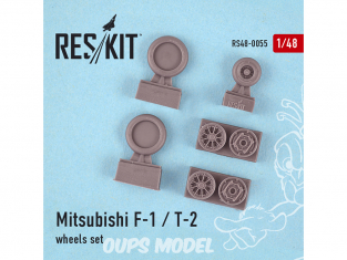 ResKit kit d'amelioration Avion RS48-0055 Ensemble de roues Mitsubishi F-1 / T-2 1/48