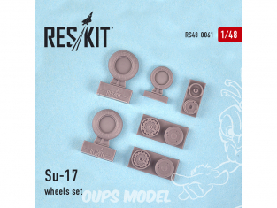 ResKit kit d'amelioration Avion RS48-0061 Ensemble de roues Su-17 1/48