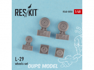 ResKit kit d'amelioration Helico RS48-0058 Ensemble de roues L-29 1/48