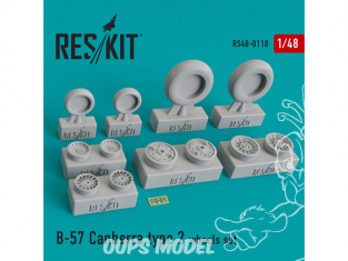 ResKit kit d'amelioration Helico RS48-0118 Ensemble de roues B-57 Canberra type 2 1/48