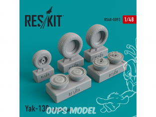 ResKit kit d'amelioration Helico RS48-0093 Ensemble de roues Yak-130 1/48