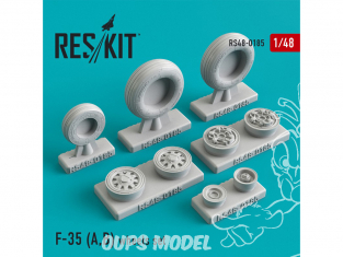 ResKit kit d'amelioration Helico RS48-0185 Ensemble de roues F-35 (A,B) 1/48