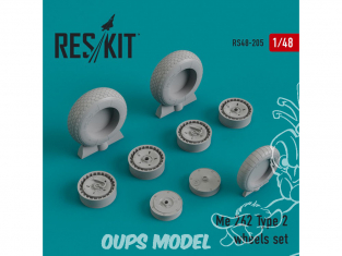ResKit kit d'amelioration Avion RS48-0205 Ensemble de roues Me.262 Type 2 1/48