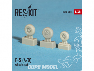 ResKit kit d'amelioration helico RS48-0004 Ensemble de roues F-5 (A/B) 1/48