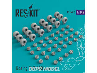 ResKit kit d'amelioration Avion RS144-002 Ensemble de roues Boeing 747-400 1/144