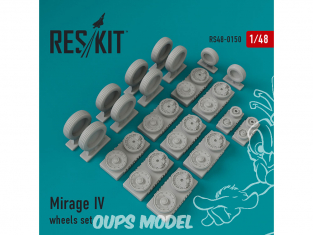 ResKit kit d'amelioration Avion RS48-0150 Ensemble de roues Mirage IV 1/48