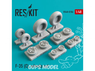 ResKit kit d'amelioration Avion RS48-0186 Ensemble de roues F-35 (C) 1/48