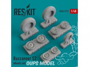 ResKit kit d'amelioration Avion RS48-0127 Ensemble de roues Buccaneer S2 1/48