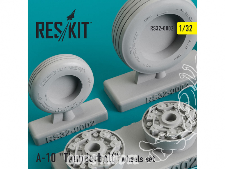 ResKit kit d'amelioration Avion RS32-0002 Ensemble de roues A-10 "Thunderbolt" 1/48