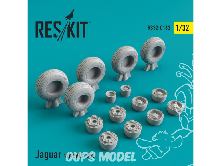 ResKit kit d'amelioration Avion RS32-0163 Ensemble de roues Sepecat Jaguar 1/48