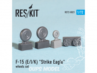 ResKit kit d'amelioration Avion RS72-0021 Ensemble de roues F-15 (E/I/K) "Strike Eagle" 1/72