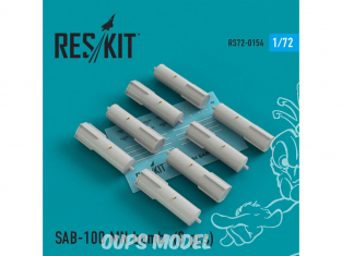 ResKit kit d'amelioration avion RS72-0154 SAB-100 MN bombes (8 pcs) 1/72