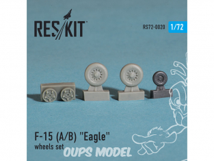ResKit kit d'amelioration Avion RS72-0020 Ensemble de roues F-15 (A/B) "Eagle" 1/72