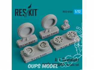 ResKit kit d'amelioration Avion RS72-0166 Ensemble de roues A-1 Skyraider early version 1/72