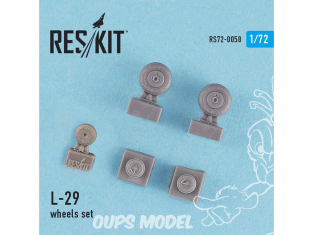 ResKit kit d'amelioration Avion RS72-0058 Ensemble de roues Aero L-29 Delfin 1/72