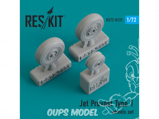 ResKit kit d'amelioration Avion RS72-0131 Ensemble de roues Jet Provost Type 1 1/72