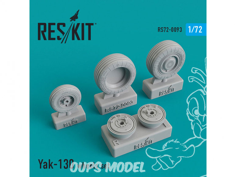 ResKit kit d'amelioration Avion RS72-0093 Ensemble de roues Yak-130 1/72
