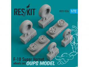 ResKit kit d'amelioration Helico RS72-0126 Ensemble de roues F-18 Super Hornet 1/72
