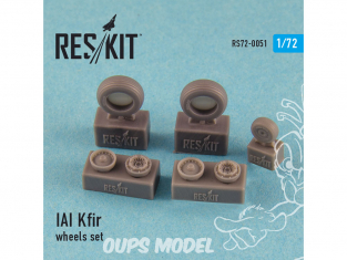ResKit kit d'amelioration avion RS72-0051 Ensemble de roues IAI Kfir 1/72