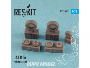 ResKit kit d'amelioration avion RS72-0051 Ensemble de roues IAI Kfir 1/72