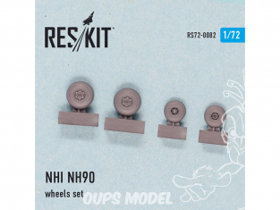 ResKit kit d'amelioration Helico RS72-0082 Ensemble de roues NHI NH90 1/72
