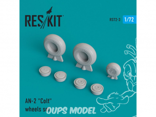 ResKit kit d'amelioration avion RS72-0003 Ensemble de roues AN-2 "Colt" 1/72
