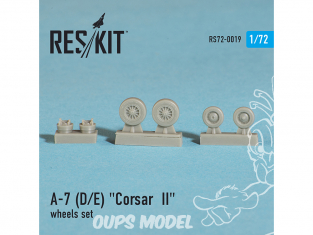 ResKit kit d'amelioration Avion RS72-0019 Ensemble de roues A-7 "Corsair II" (D) 1/72