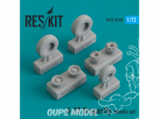 ResKit kit d'amelioration Avion RS72-0168 Ensemble de roues A-37 Dragonfly 1/72