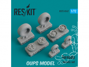 ResKit kit d'amelioration Avion RS72-0167 Ensemble de roues Tornado 1/72