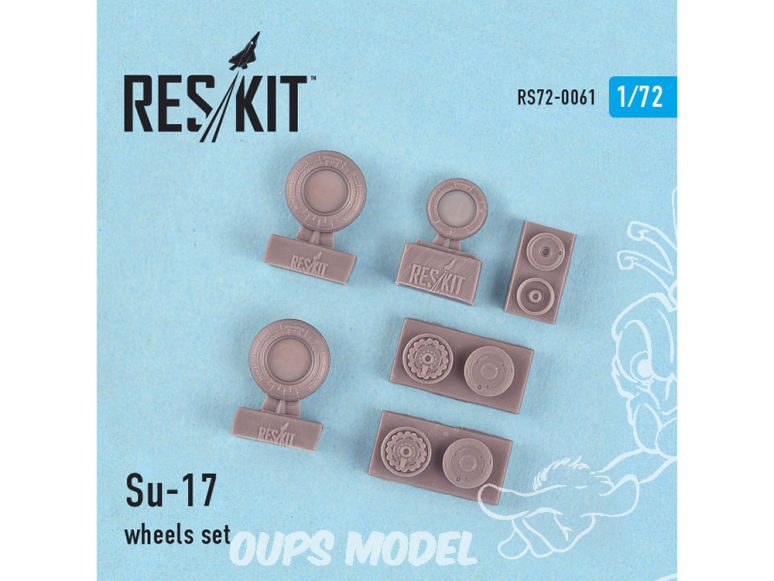 ResKit kit d'amelioration Avion RS72-0061 Ensemble de roues Su-17 1/72
