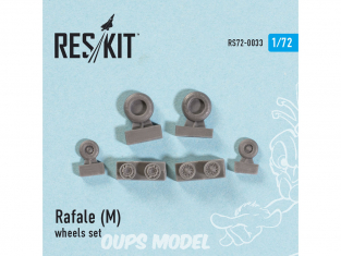 ResKit kit d'amelioration Avion RS72-0033 Ensemble de roues Rafale (M) 1/72