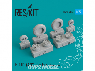 ResKit kit d'amelioration Avion RS72-0112 Ensemble de roues F-101 (A/C) Voodoo 1/72
