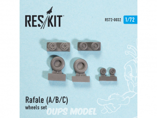 ResKit kit d'amelioration Avion RS72-0032 Ensemble de roues Rafale (A/B/C) 1/72