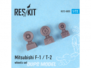 ResKit kit d'amelioration Avion RS72-0055 Ensemble de roues Mitsubishi F-1 / T-2 1/72