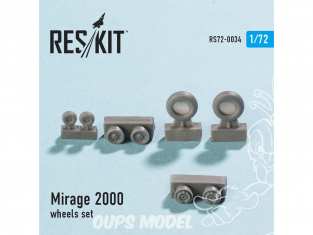 ResKit kit d'amelioration Avion RS72-0034 Ensemble de roues Mirage 2000 1/72