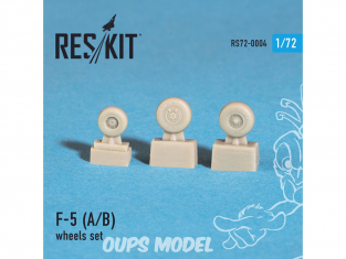 ResKit kit d'amelioration Avion RS72-0004 Ensemble de roues F-5 (A/B) 1/72