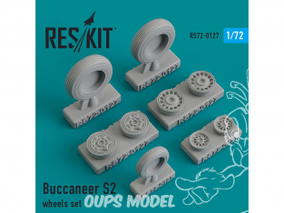 ResKit kit d'amelioration Avion RS72-0127 Ensemble de roues Buccaneer S2 1/72