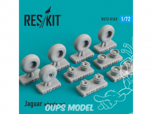 ResKit kit d'amelioration Avion RS72-0163 Ensemble de roues Sepecat Jaguar 1/72