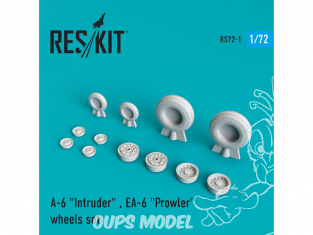 ResKit kit d'amelioration Avion RS72-0001 Ensemble de roues A-6 Intruder / EA-6 "Prowler") 1/72
