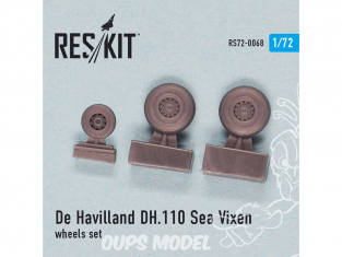 ResKit kit d'amelioration Avion RS72-0068 Ensemble de roues De Havilland DH.110 Sea Vixen 1/72