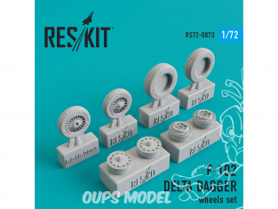 ResKit kit d'amelioration avion RS72-0073 Ensemble de roues F-102 Delta Dagger 1/72
