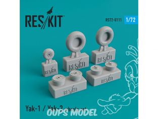ResKit kit d'amelioration avion RS72-0111 Ensemble de roues Yak-1 / Yak-3 1/72