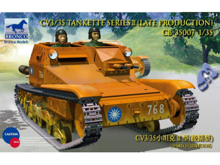 Bronco maquette militaire 35007 TANKETTE CV L3/35 1/35
