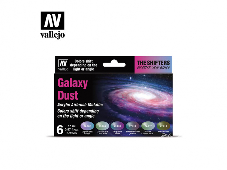 Vallejo Set The Shifters 77092 Galaxy Dust 6x17ml